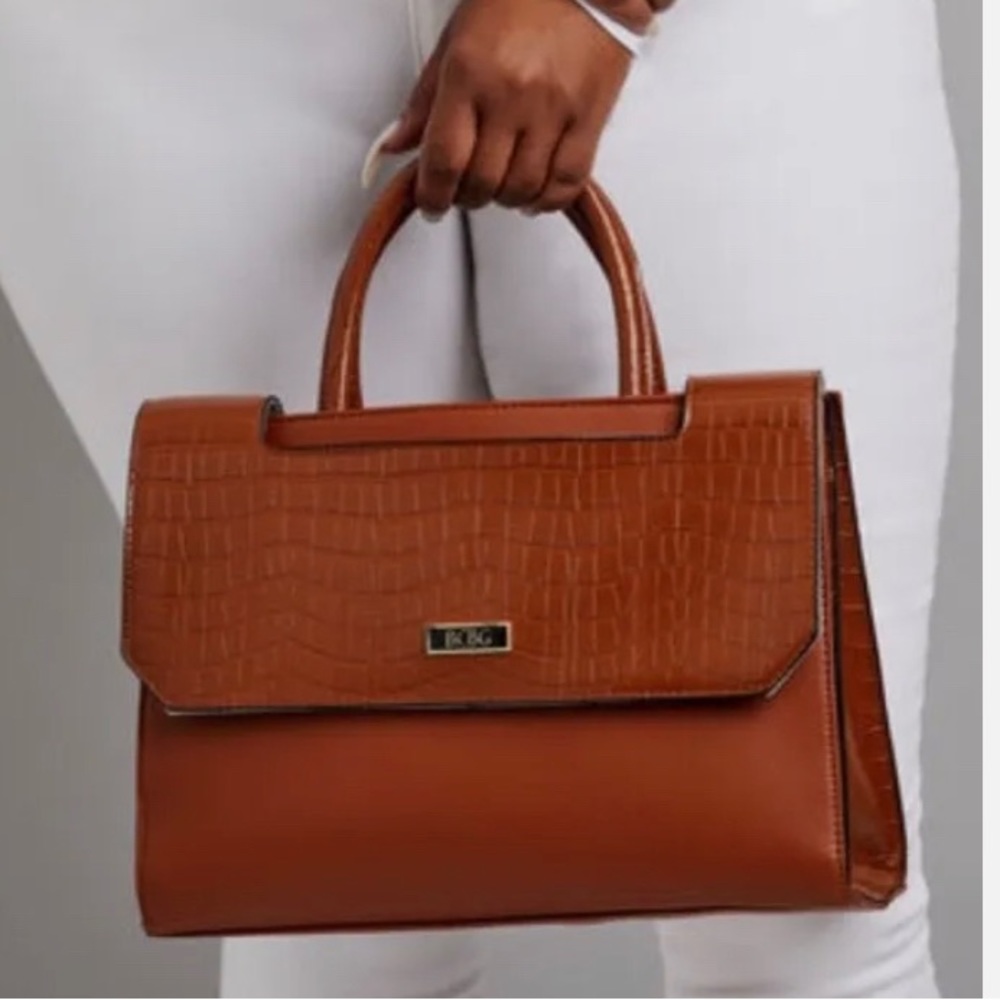 BCBG CAMELIA SATCHEL - Color: Cognac